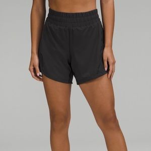 lululemon track that mid rise short, 5” in black